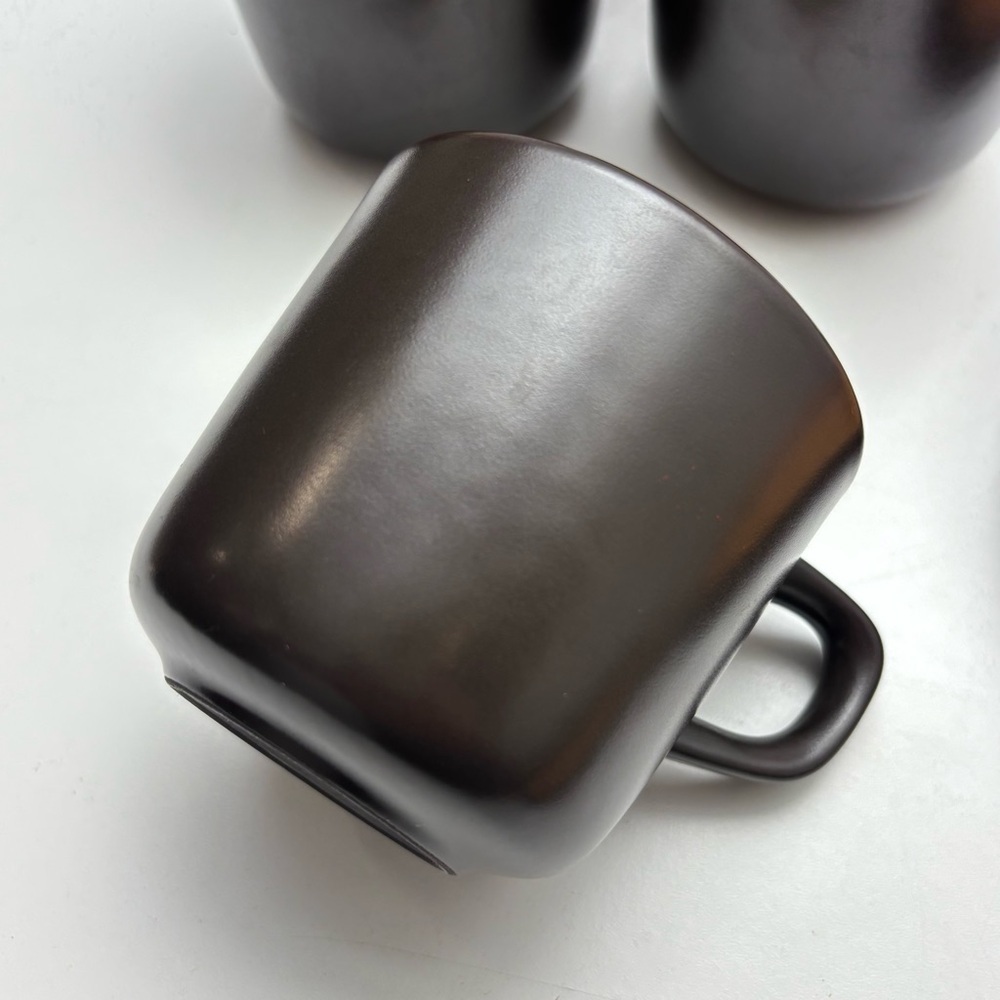 Vintage Mikasa Paprika Terrastone E1258 set of four mugs with saucers - Picture 10 of 14